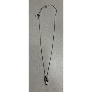 Women’s Polka Dot White Flip Flop Beach Sandal Necklace